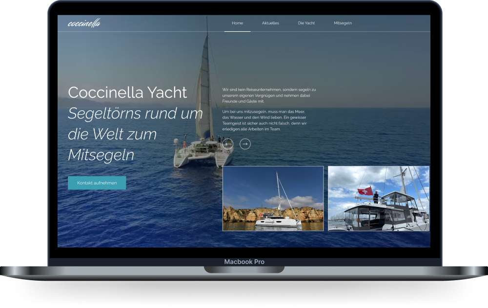 WordPress Speed Optimization for Coccinella-yacht Travel Experience screenshot 1