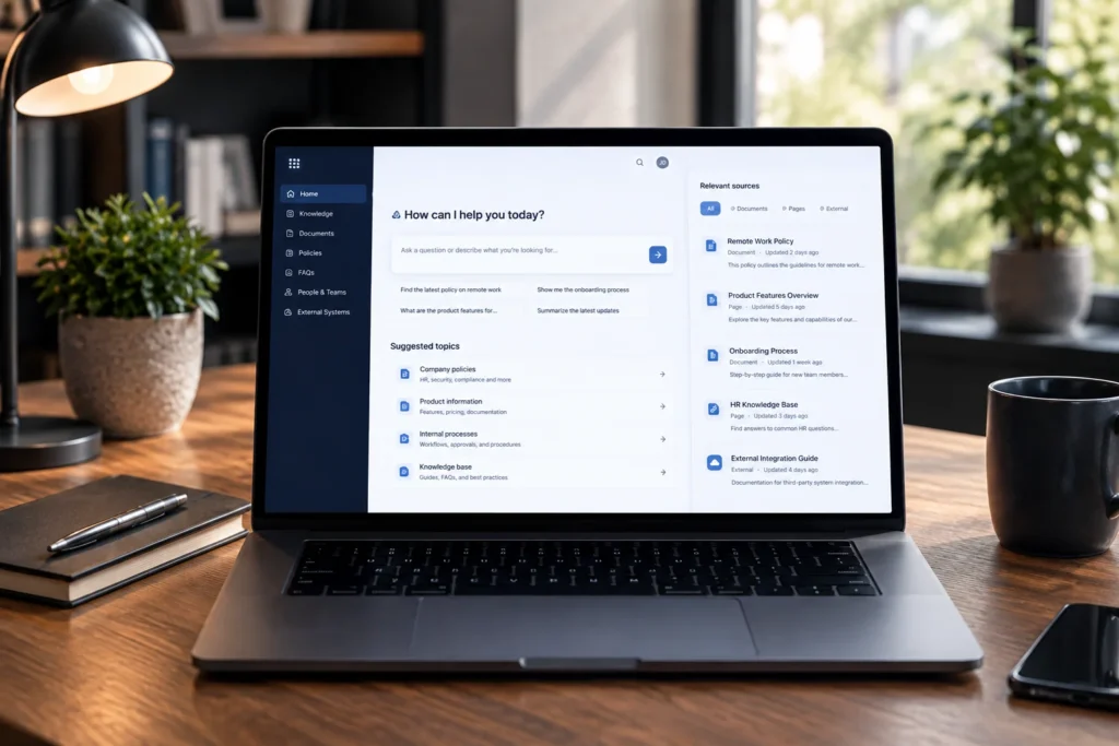 Enterprise AI-powered knowledge platform integrated with WordPress